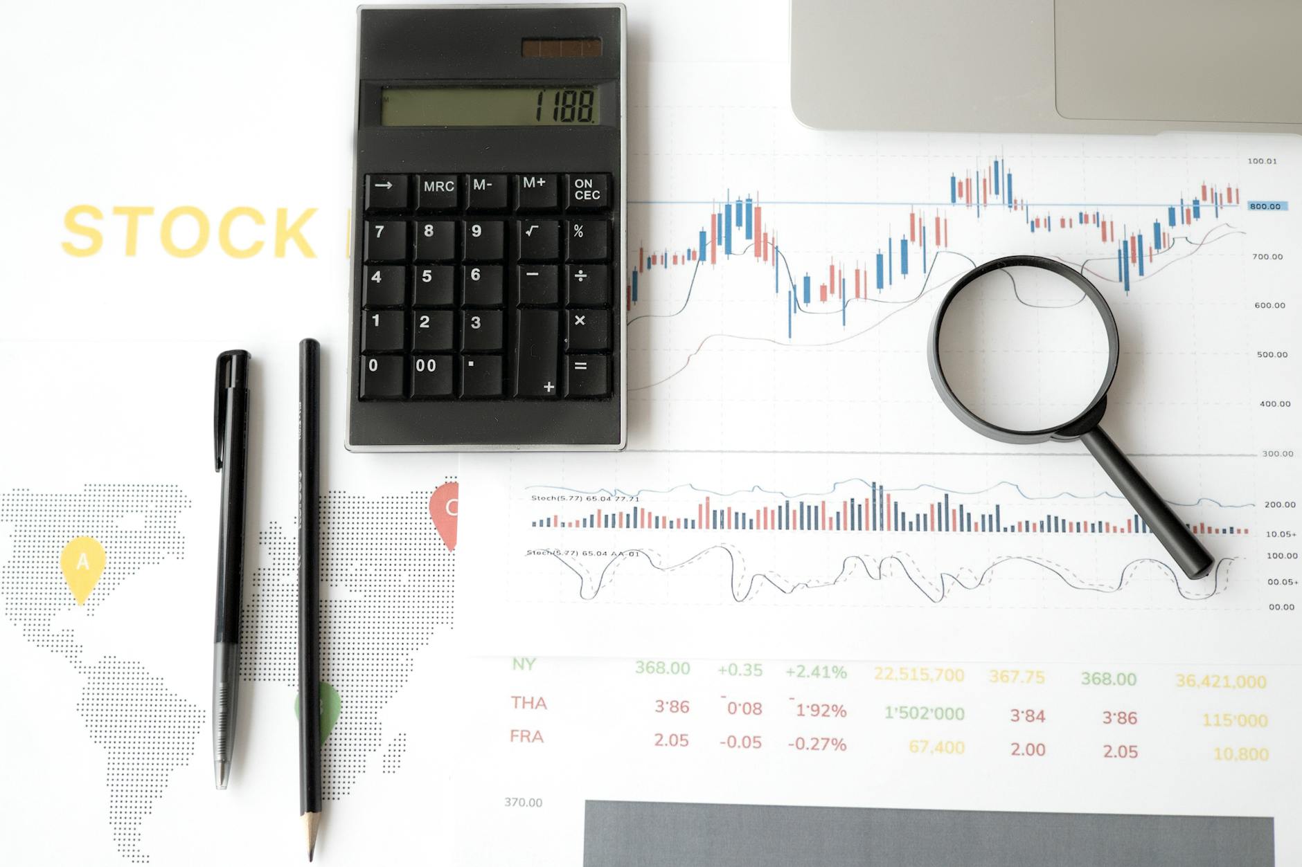 Stock market charts showing March 2026 volatility and economic trends analysis