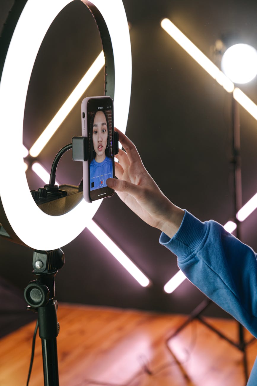 Content creator using various Instagram story features for engagement