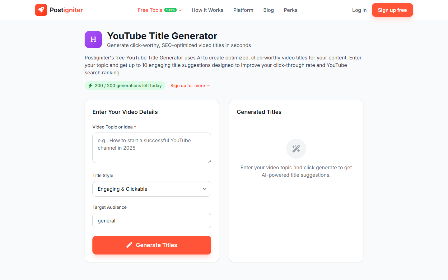 YouTube Title Generator